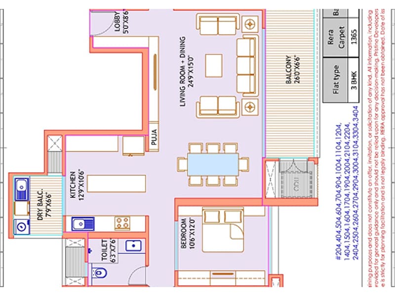 Floor plan of KRC queens &mdash; photo gallery, images, brochure, amenities, cost sheet, price breakup, availability details, RERA number, RERA certificate, possession date, layout plan, logo, floor plan, master plan, and location map showcasing project highlights and features.