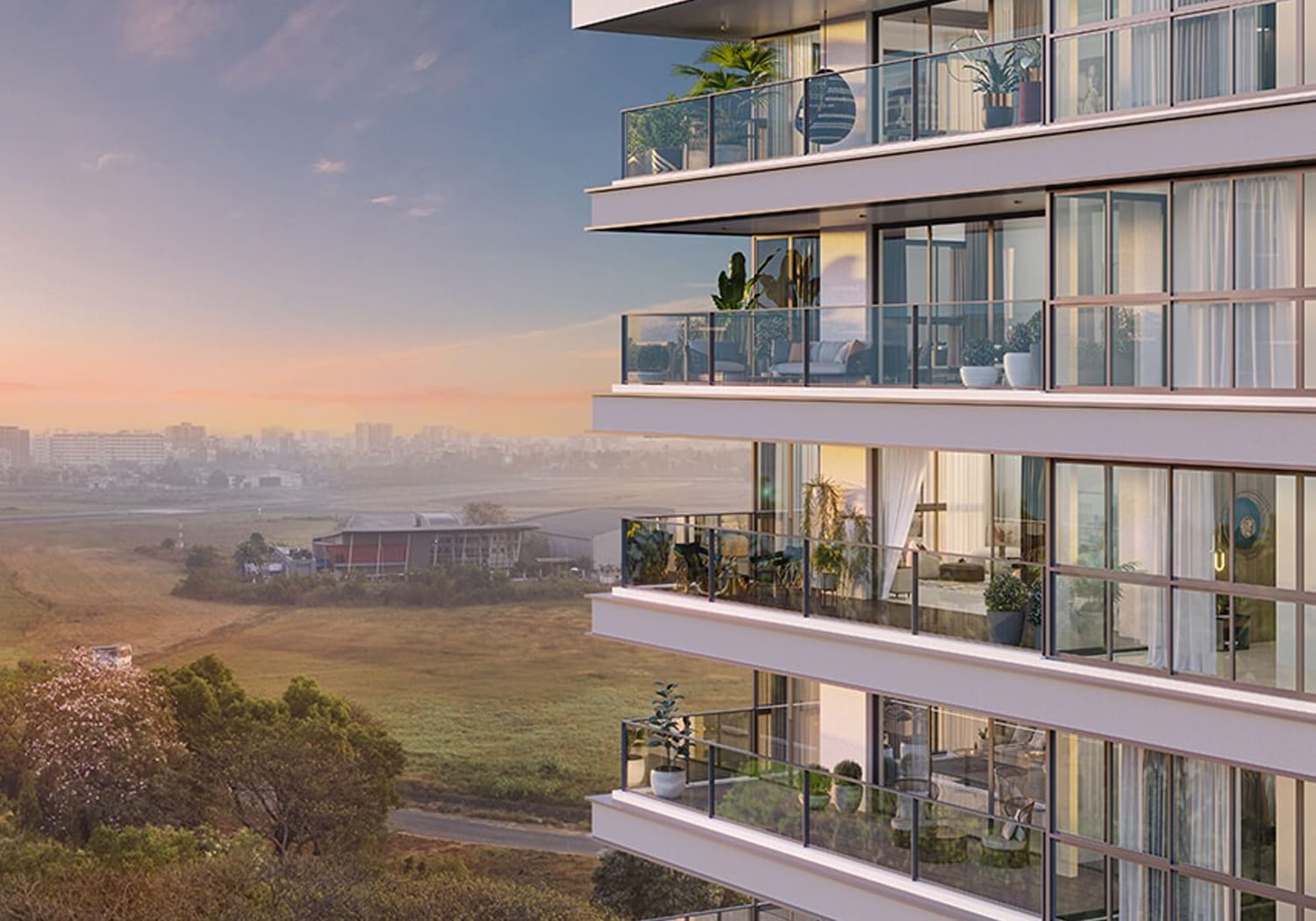 Exterior view of KRC queens &mdash; photo gallery, images, brochure, amenities, cost sheet, price breakup, availability details, RERA number, RERA certificate, possession date, layout plan, logo, floor plan, master plan, and location map showcasing project highlights and features.