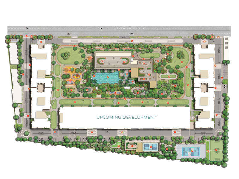 Floor plan of KRC queens &mdash; photo gallery, images, brochure, amenities, cost sheet, price breakup, availability details, RERA number, RERA certificate, possession date, layout plan, logo, floor plan, master plan, and location map showcasing project highlights and features.